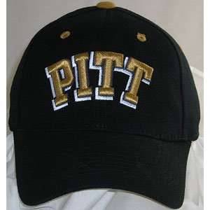 Pittsburgh Panthers One Fit NCAA Cotton Twill Flex Cap (Black 