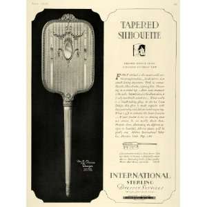  1925 Ad La Tosca International Sterling Mirror Meriden 