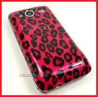 HTC EVO SHIFT 4G SPRINT PINK LEOPARD HARD COVER CASE  