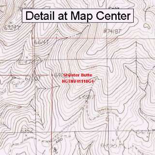  USGS Topographic Quadrangle Map   Shyster Butte, Nevada 