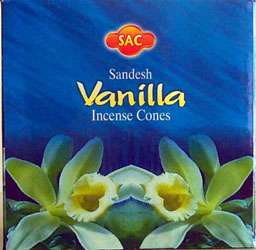 Assorted Fragrances   SAC Incense Cones 95% Natural  Sandesh Agarbathi 