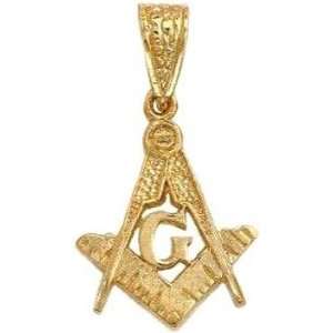  Masonic Square and Compasses. Cut .24k Yellow Gold Plated 