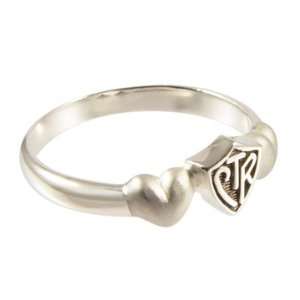  Girls Satin Hearts CTR Ring Jewelry