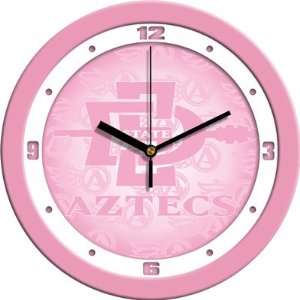  San Diego State Aztecs SDSU NCAA 12In Pink Wall Clock 