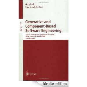 Generative and Component Based Software Engineering Second 