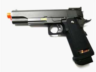   full metal 1911 acp gas blowback pistol w reinforced railed frame