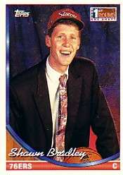 1993 94 Topps #41 Shawn Bradley RC Rookie  