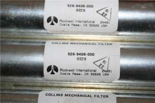 Lot of 4 Collins Mechanical Filter 526 9406 000 9329  
