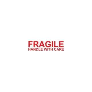  Fragile Handle with Care, Packing Label for common carrier shipments 