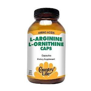  Country Life® L Argainine L Ornithine Caps Health 
