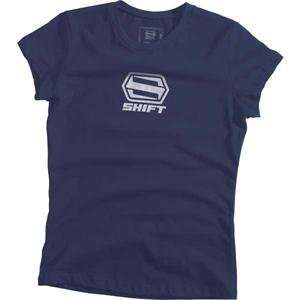 Shift Racing Womens Core T Shirt   Medium/Navy 