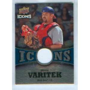  Jason Varitek 2009 Upper Deck Icons Baseball Game Worn 