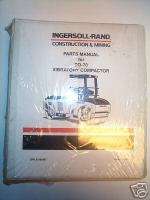 Ingersoll Rand DD 70 Vibratory Compactor Parts Manual  