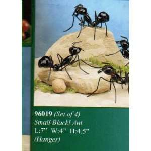 Four Pieces Metal Black Ants, Hang on wall or stand on table. Each ant 