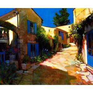 Philip Craig 27.75W by 24H  Village in Provence CANVAS 