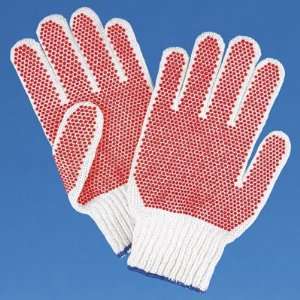  Red PVC Dot Gloves   Large