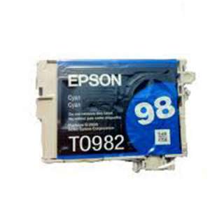 Genuine OEM Epson 98 T098220 Cyan Ink Cartridge  