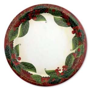 Holly And Berries Paper Plates 