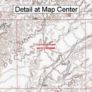  USGS Topographic Quadrangle Map   Corcoran Point, Colorado 