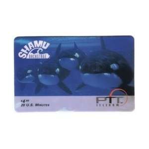   Card $4.99 (Sea World) 4 Whales Shamu Backstage 