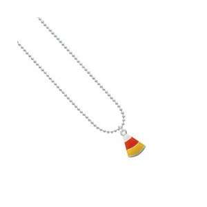  Candy Corn Ball Chain Charm Necklace Arts, Crafts 