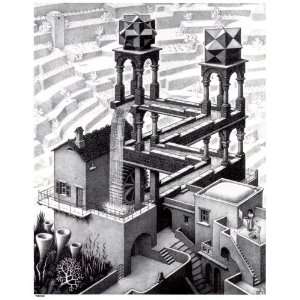  FRAMED oil paintings   Maurits Cornelis Escher   24 x 30 