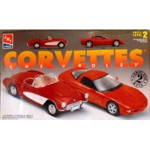  1957 & 1997 Chevrolet Corvettes 2 Complete Model Kits 