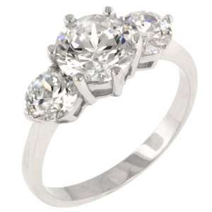  ISADY Paris Ladies Ring cz diamond ring Trilogie8 Jewelry
