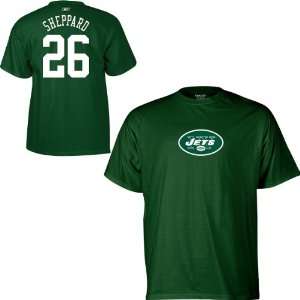  Reebok New York Jets Lito Sheppard Name & Number T Shirt 