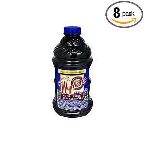 Wyman Juice Wild Blueberry & Black Currant, 46 Ounce (Pack of 8 