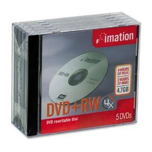  imation Products   imation   DVD+RW Discs, 4.7GB, 4x, w 
