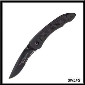  Smith & Wesson SWLFS Little Folder Combo Edge Pocket Knife 