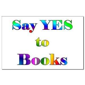  Yes to Books Teacher Mini Poster Print by  Patio 