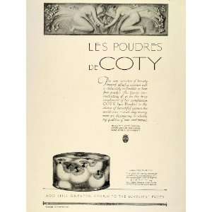  1924 Ad Coty Face Powder Compact French Cosmetics Beauty 