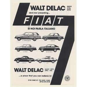  1978 Walt Delac Fiat Kent Ohio 131 Wagon Sedan 124 Sport 128 Sedan 