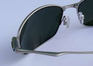 SEE PICS NEW Oakley Whisker Sunglasses Silver w. Dark Grey Lens 05 
