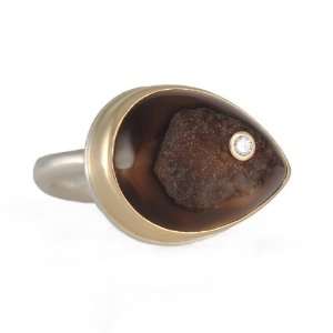  JAMIE JOSEPH  Small Teardrop Drusy Ring Jewelry