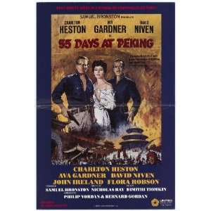  55 Days at Peking (1963) 27 x 40 Movie Poster Style B 