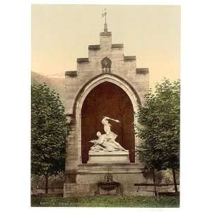  Photochrom Reprint of Winkelried Monument, Stans 