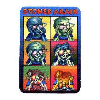 Stoned Again   Alien Pot Marijuana Humor   Rectangle Sticker / Decal