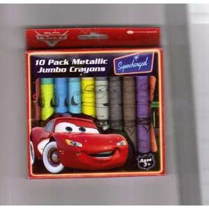   Pixor 10 Pack Metallic Jumbo Crayons   The Cars 