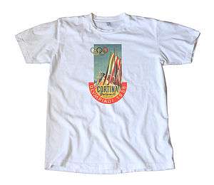 Vintage 1956 Winter Olympics T Shirt   Cortina, Italy  