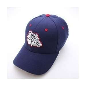  Gonzaga Bulldogs Team Logo Flex Fit Hat (Navy) Sports 