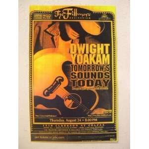  Dwight Yoakam Poster Handbill Live at the Fillmore