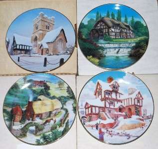 Lot 4 New David Winter Cottages Collector Plates LE  