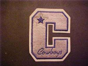 Dallas COWBOYS 4 x 3 LETTER PATCH C embroidered  