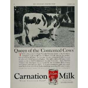 1921 Ad Carnation Milk Segis Pietertje Prospect Cow 