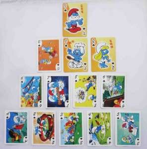   Cartoon Poker Playing cards   THE SMURFS Schtroumpf SNA016c245  