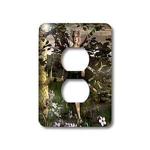   Fairy by Tree   Light Switch Covers   2 plug outlet cover Home