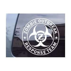 Zombie Outbreak Response Team With Z Car Laptop Vinyl Decal Sticker